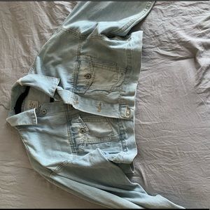 Cropped jean jacket